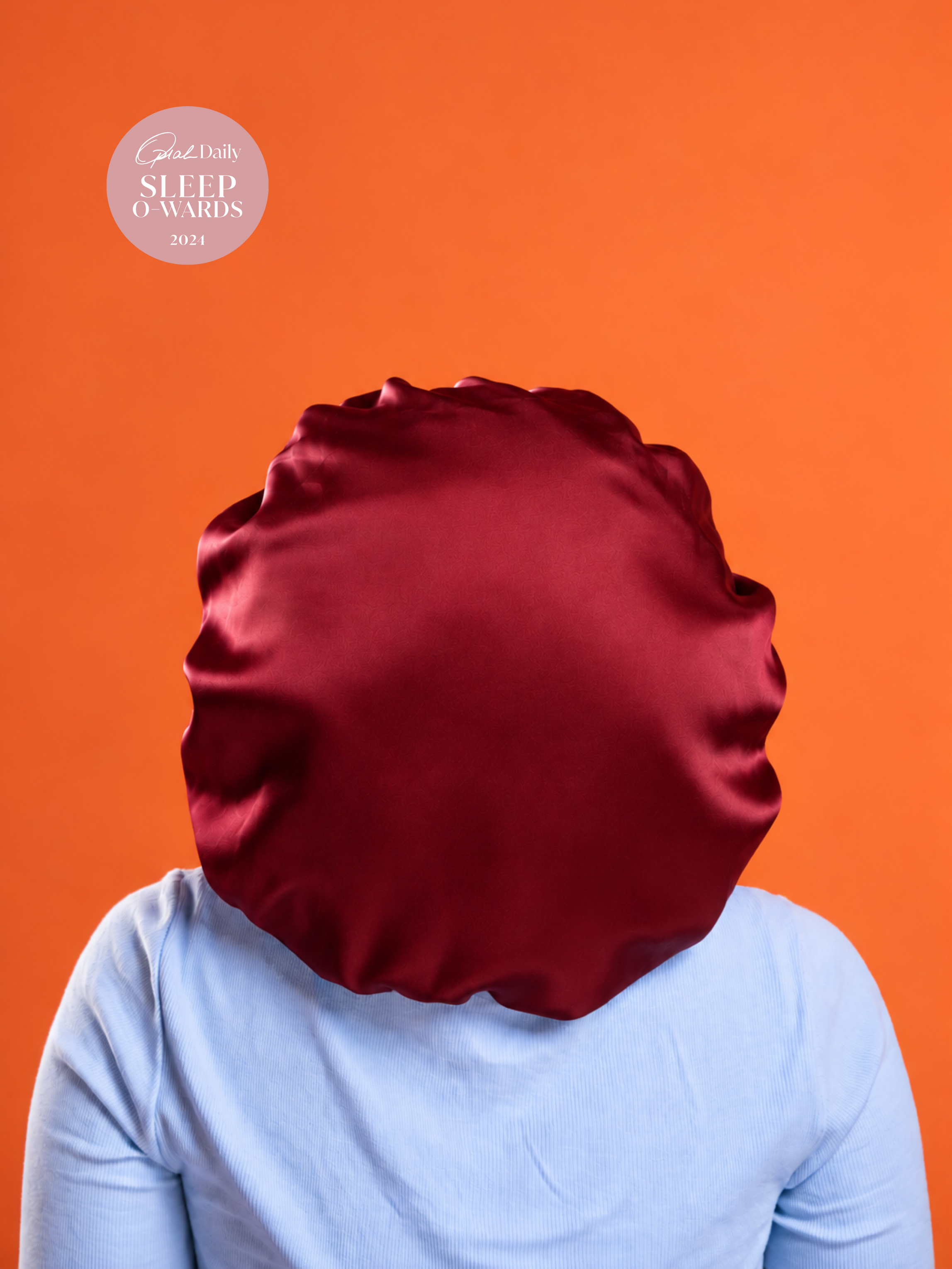 Burgundy Silk Bonnet