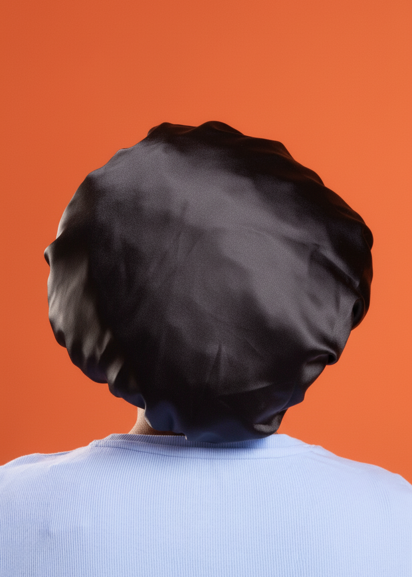 Black Silk Bonnet