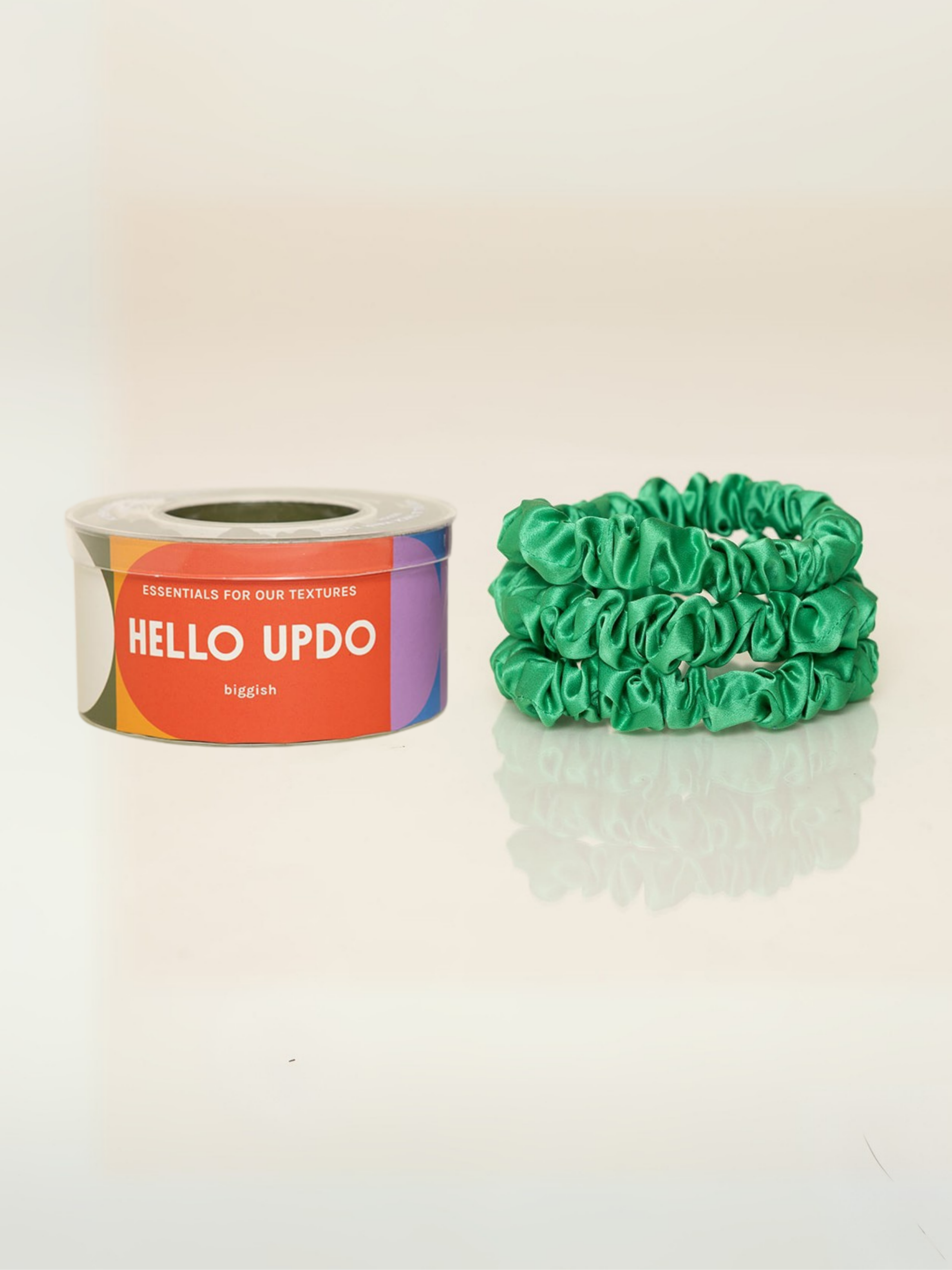 Silk Scrunchies - Deep Green